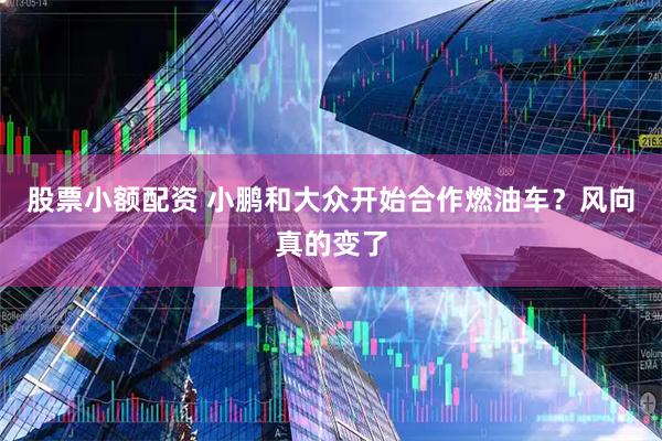 股票小额配资 小鹏和大众开始合作燃油车？风向真的变了