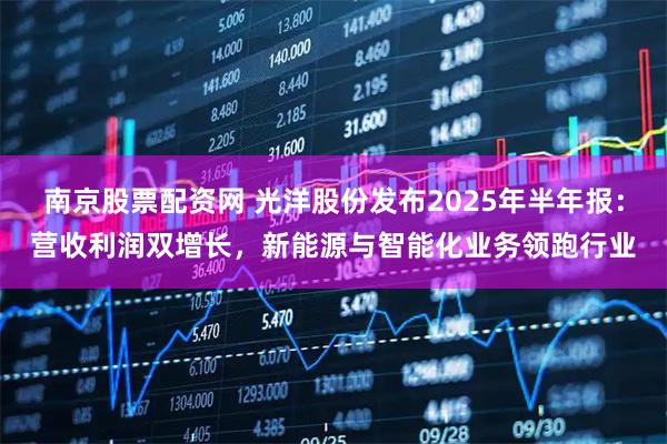 南京股票配资网 光洋股份发布2025年半年报：营收利润双增长，新能源与智能化业务领跑行业